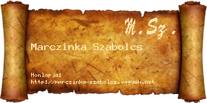 Marczinka Szabolcs névjegykártya